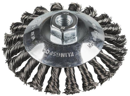 BK 600 Z Brosse conique 4'' x 5/8-11, fil acier 0.5 - AbrasifX