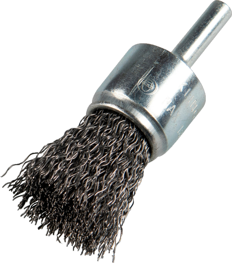 BPS 600 W brosse pinceau 1''X 1/4 fil acier inox ondulé 0,35 - AbrasifX