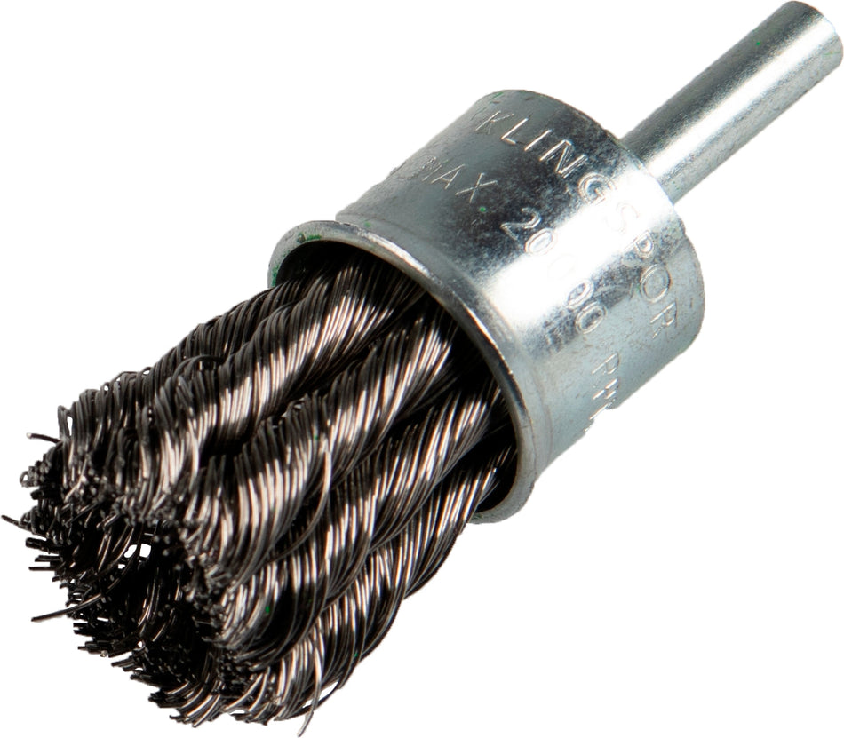 BPS 600 Z brosse pinceau torsadé, 3/4''x 1/4 fil acier inoxydable 0,35 - AbrasifX