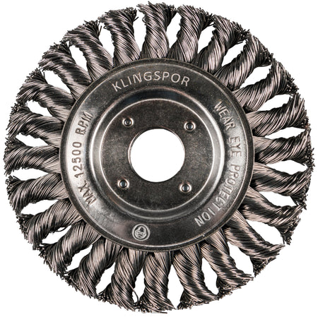 BRP 600 Z brosse pour pipeline, 5''x 1/2'' x 5/8 fil torsadé acier 0.5 - AbrasifX