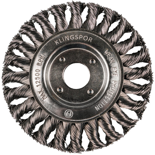 BRP 600 Z brosse pour pipeline, 5''x 1/2'' x 5/8 fil torsadé acier 0.5