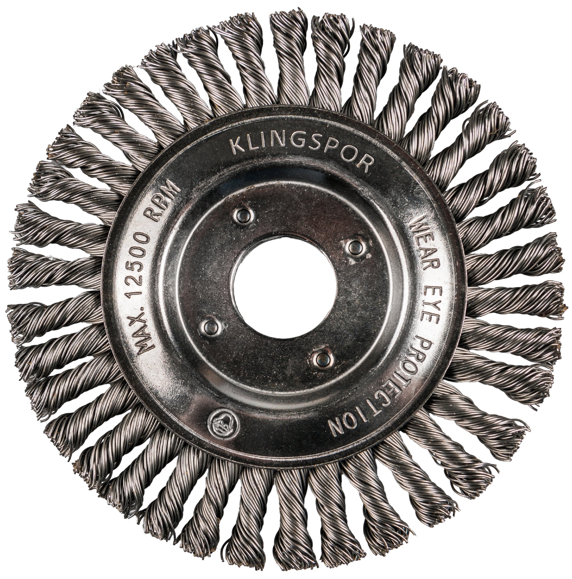 BRP 600 Z brosse pour pipeline, 6''x 1/4'' x 5/8 fil torsadé acier inoxydable 0.5 - AbrasifX