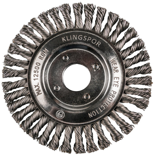 BRP 600 Z brosse pour pipeline, 5''x 1/4'' x 5/8 fil torsadé acier 0.5