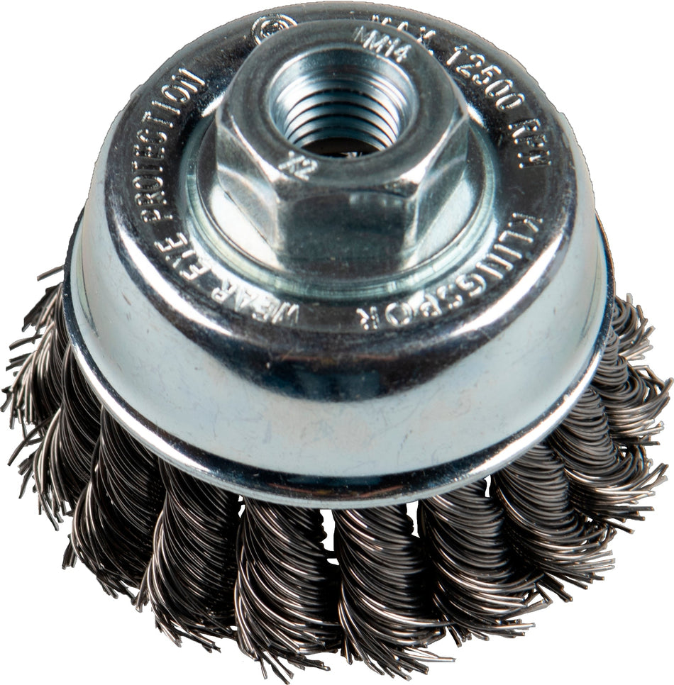BT 600 Z Brosse boisseau, 2-3/4'' fil acier inoxydable torsadé 0.35 - AbrasifX