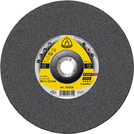 A 624 T Meules, 5'' x 1/4 x 7/8 centre déporté T-27 - AbrasifX