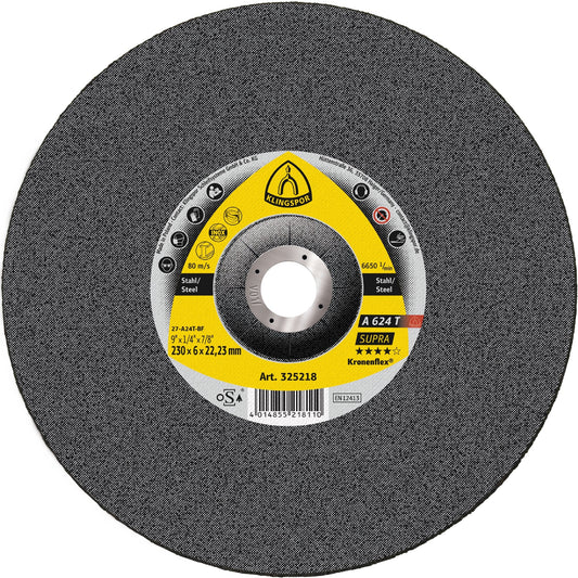 A 624 T Meules, 5'' x 1/4 x 7/8 centre déporté T-27